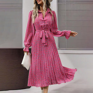 Flowy Midi Shirt Dress
