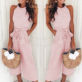 Sleeveless Long Rompers