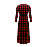 Plaid Long Sleeve Dress