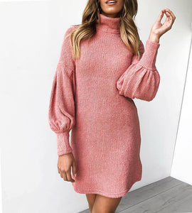 Long-sleeved hip dress