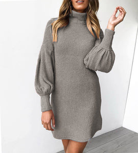 Long-sleeved hip dress