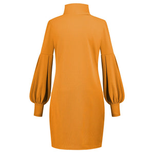 Long-sleeved hip dress