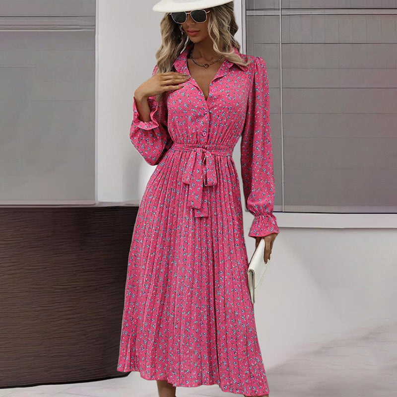 Flowy Midi Shirt Dress