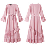 Ruffle Long Sleeved Dress