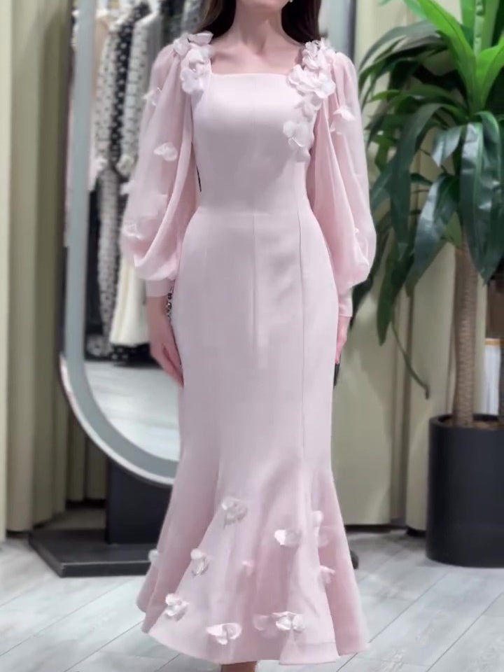 Elegant Embellished Fishtail Dress