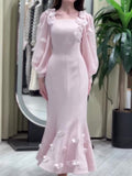 Elegant Embellished Fishtail Dress