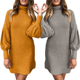 Long-sleeved hip dress