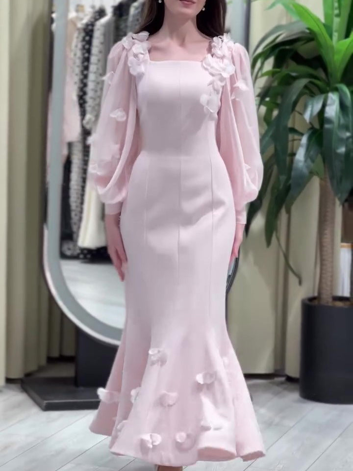 Elegant Embellished Fishtail Dress