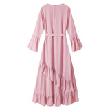 Ruffle Long Sleeved Dress