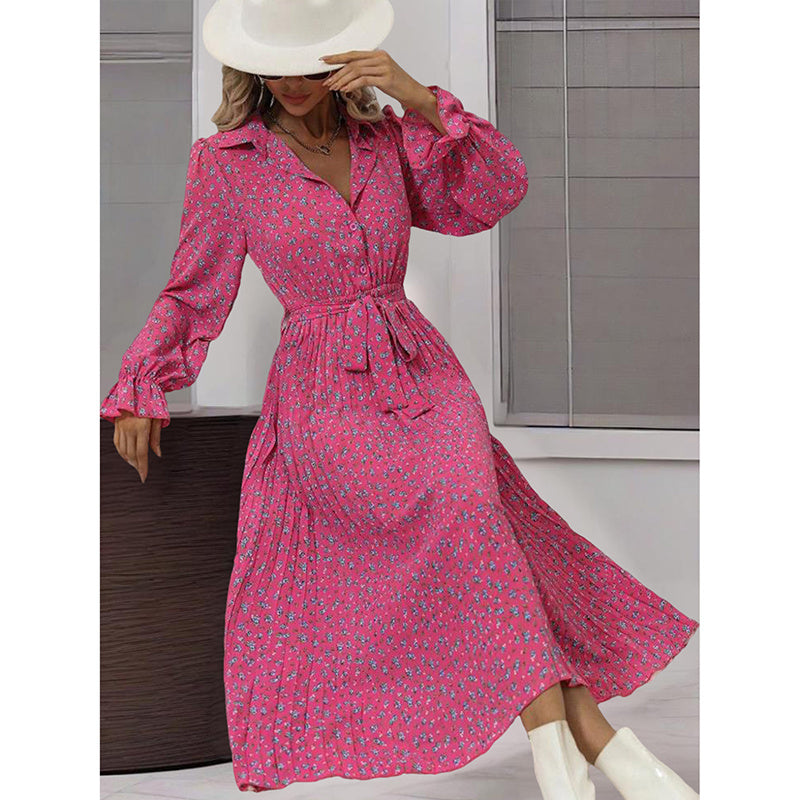 Flowy Midi Shirt Dress