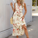 V-neck Floral Lace Dress