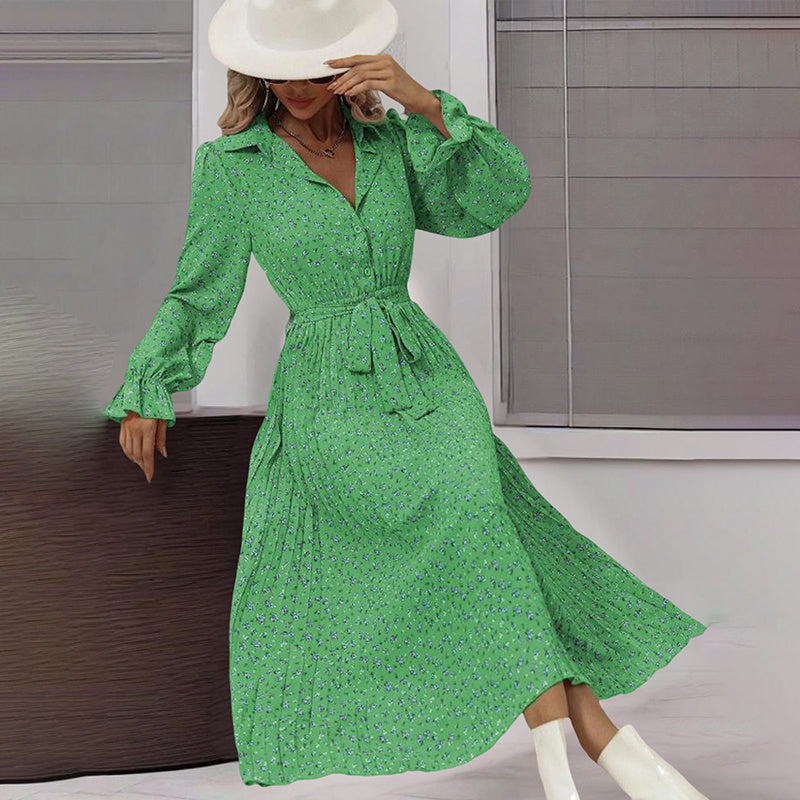 Flowy Midi Shirt Dress