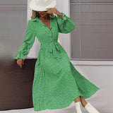Flowy Midi Shirt Dress