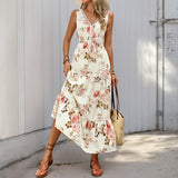 V-neck Floral Lace Dress