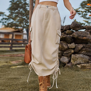 Denim Midi Skirt