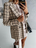 Fashion Suit Plaid Jacket