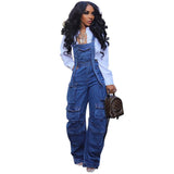 Women's Fashion Loose Denim Jumpsuit