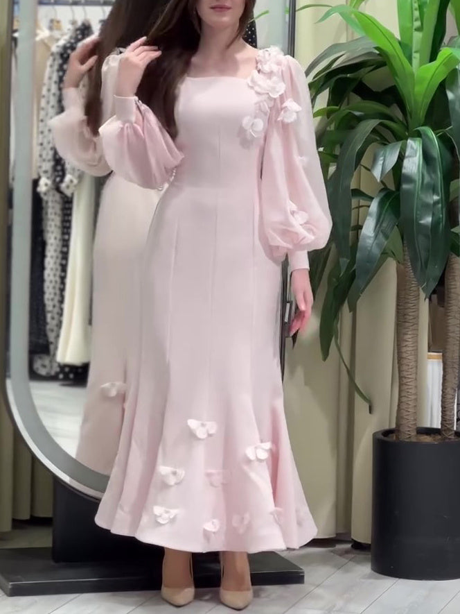 Elegant Embellished Fishtail Dress