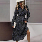 Flowy Midi Shirt Dress