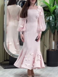 Elegant Embellished Fishtail Dress