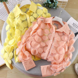 Flower Chiffon Gauzy Shirt