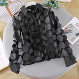 Flower Chiffon Gauzy Shirt