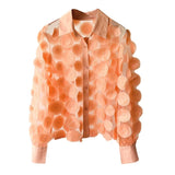 Flower Chiffon Gauzy Shirt