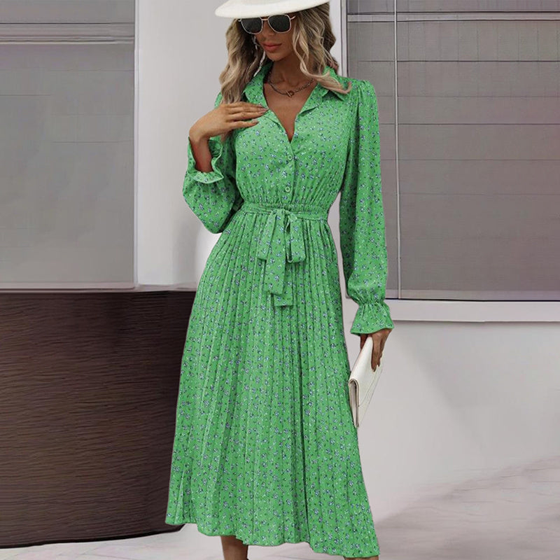 Flowy Midi Shirt Dress