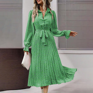 Flowy Midi Shirt Dress