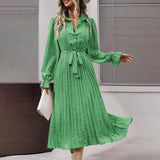 Flowy Midi Shirt Dress