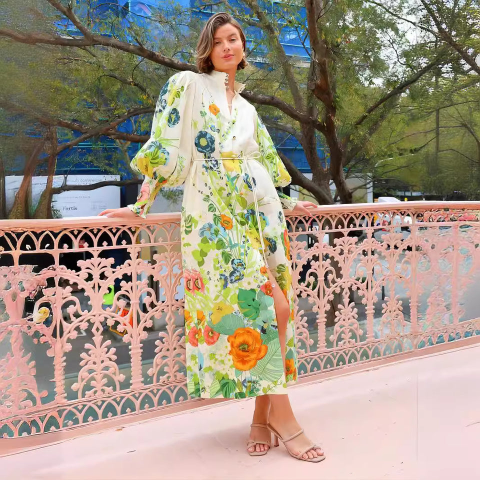 Blossom Breeze Floral Maxi Dress