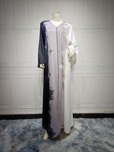 Elegant Tie-Dye Kaftan