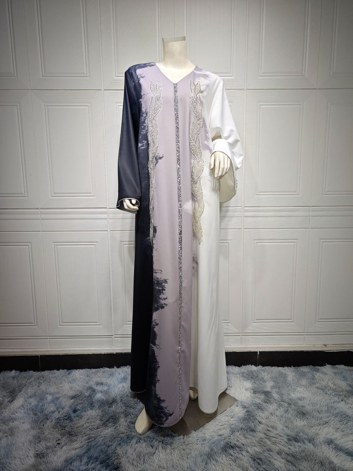 Elegant Tie-Dye Kaftan