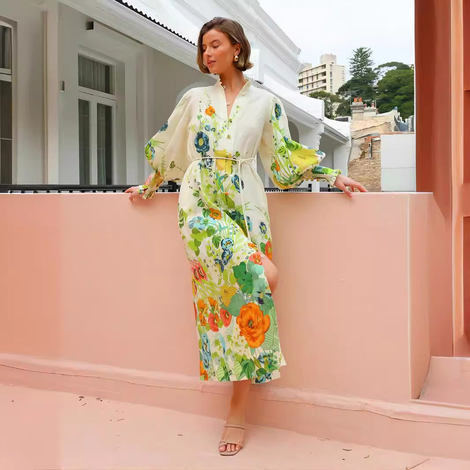 Blossom Breeze Floral Maxi Dress