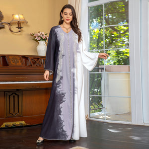 Elegant Tie-Dye Kaftan
