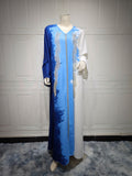 Elegant Tie-Dye Kaftan