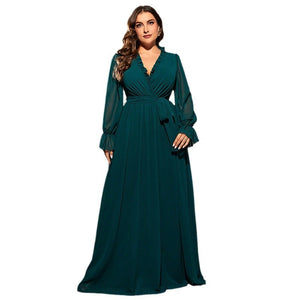 Elegant Maxi Chiffon Dress