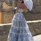 Off-shoulder Elegant Evening Dress