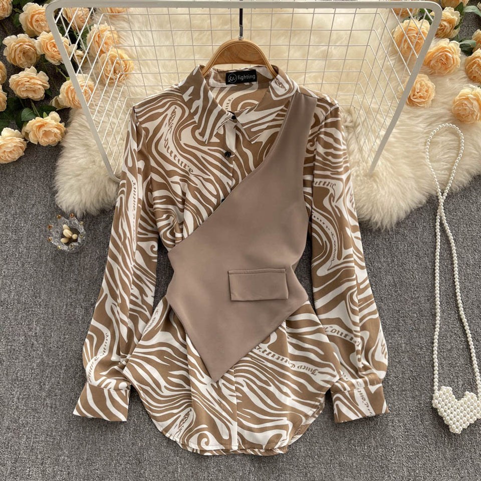 Long Sleeve Top Striped Shirt