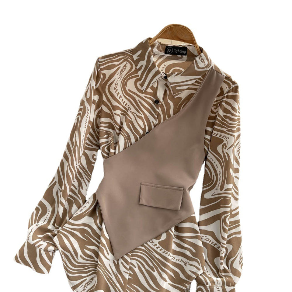 Long Sleeve Top Striped Shirt