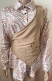 Long Sleeve Top Striped Shirt