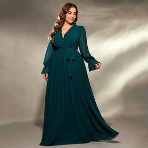 Elegant Maxi Chiffon Dress