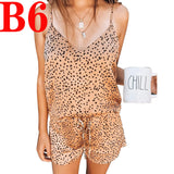 Women's Rompers Summer Floral Ruffle V Neck Sleeveless Elastic Waist Jumpsuit