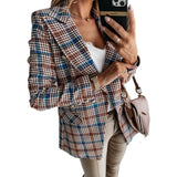 Fashion Suit Plaid Jacket