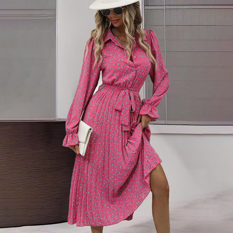 Flowy Midi Shirt Dress