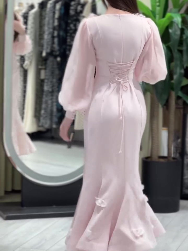 Elegant Embellished Fishtail Dress